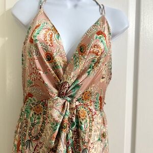 fab'rik Floral Maxi Dress/pants brand new- Multicolor